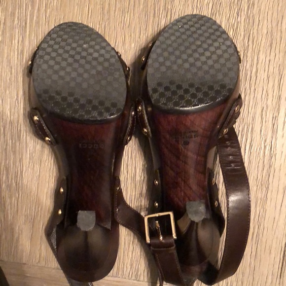 Authentic Gucci Sand Pelle S. Gomma Lifford Platform Sandal - Picture 4 of 13